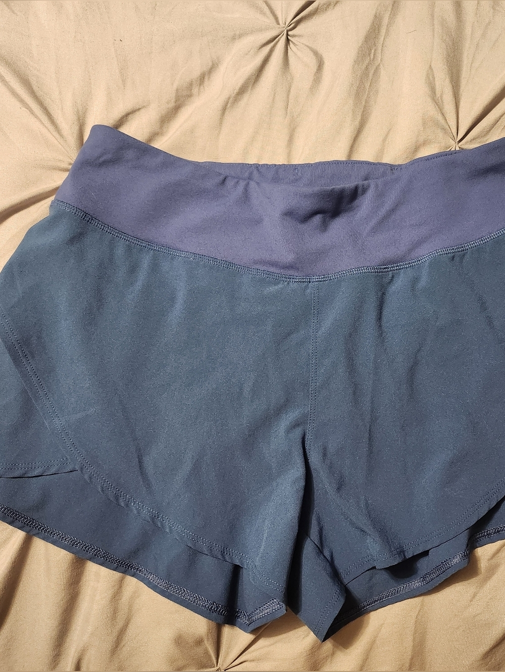 Calia Women’s Blue Journey Flutter Athletic Lined Shorts - Picture 2 of 6